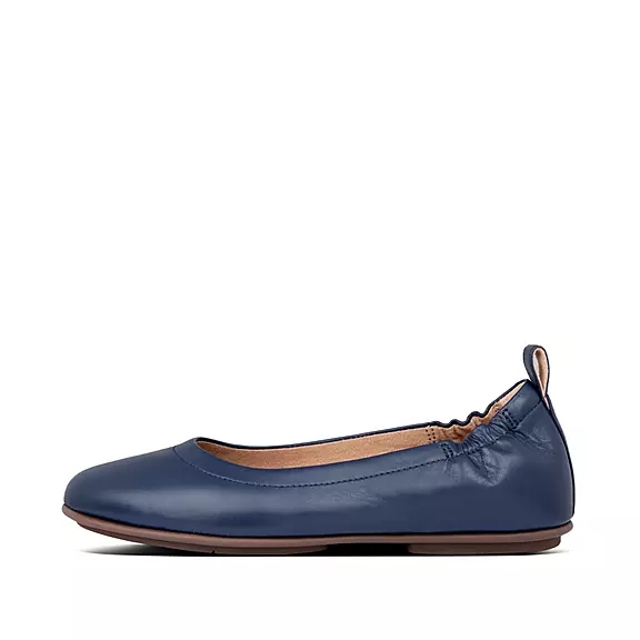 FitFlop ALLEGRO Soft Cuir Ballerine Bleu Marine | 45128243