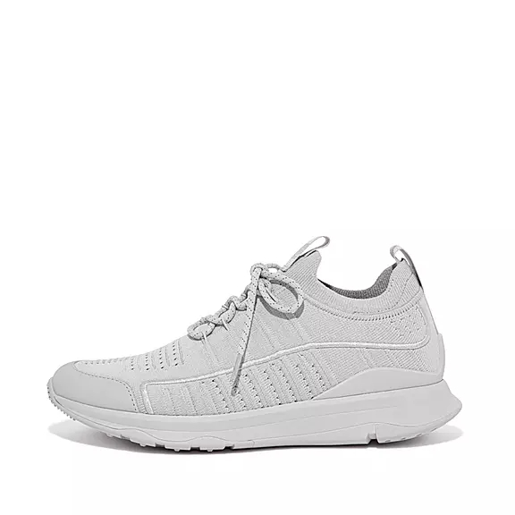 FitFlop VITAMIN FF Knit Sports Baskets Grise | 98521793