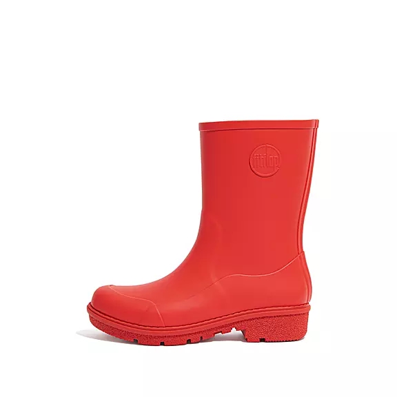 FitFlop WONDERWELLY Kort Bottes De Pluie Rouge | 24999503