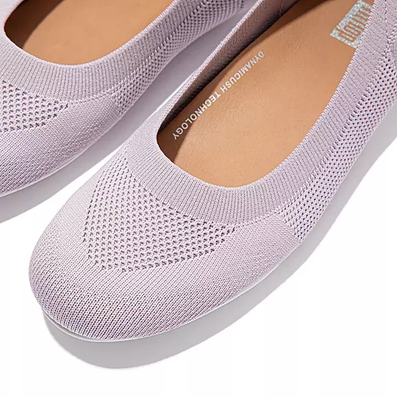 FitFlop ALLEGRO E01 Multi-Knit Ballerine Violette Clair | 79381978