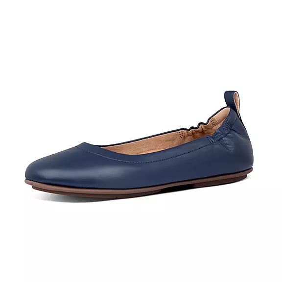 FitFlop ALLEGRO Soft Cuir Ballerine Bleu Marine | 45128243