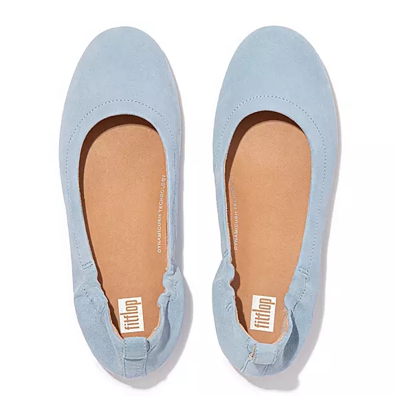 FitFlop ALLEGRO Suede Ballerine Bleu | 86268760