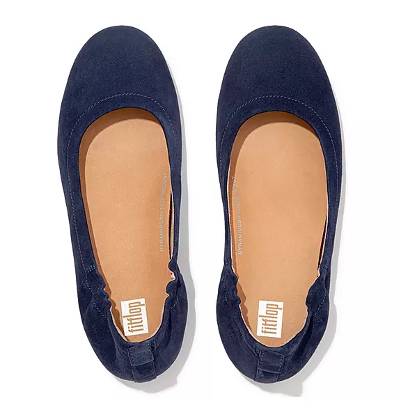 FitFlop ALLEGRO Suede Ballerine Bleu Marine | 79030941