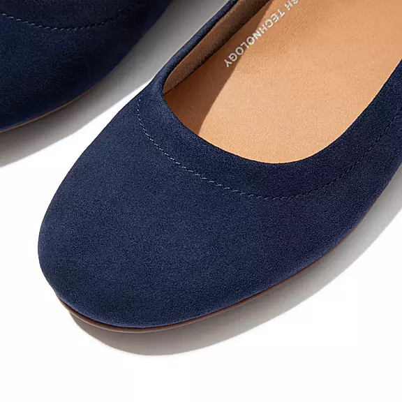 FitFlop ALLEGRO Suede Ballerine Bleu Marine | 79030941