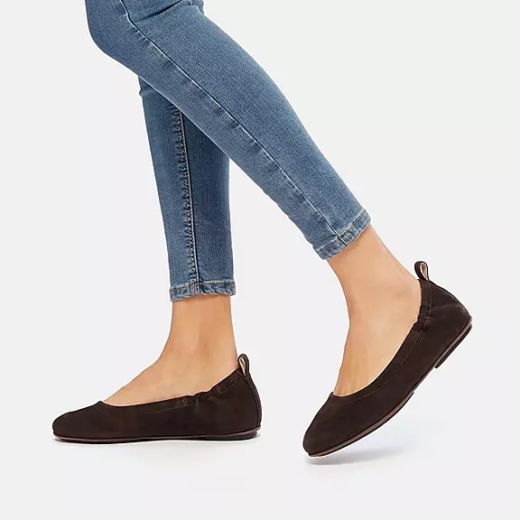 FitFlop ALLEGRO Suede Ballerine Marron | 74346421