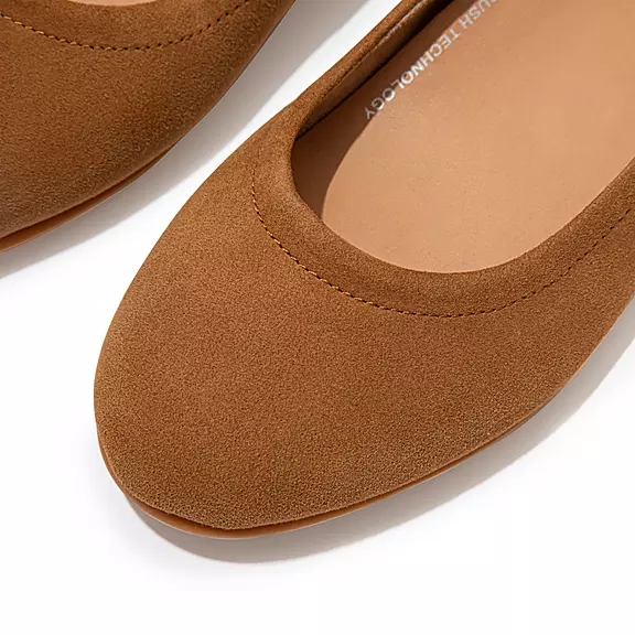 FitFlop ALLEGRO Suede Ballerine Marron Clair | 43300996