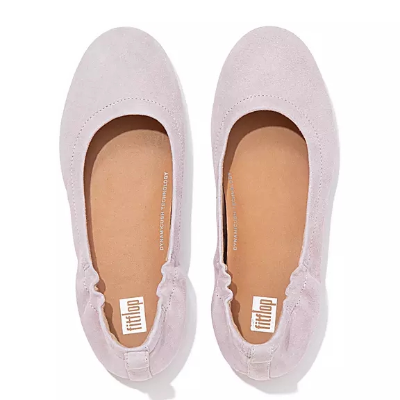 FitFlop ALLEGRO Suede Ballerine Violette Clair | 37358553
