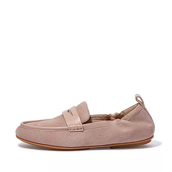 FitFlop ALLEGRO Suede Penny Loafers Beige | 75290941