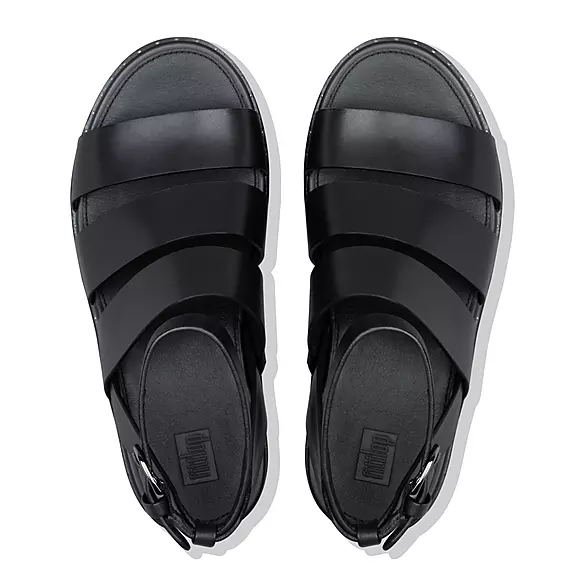 FitFlop ELOISE Espadrilles Sandales Compensées Noir | 50163922