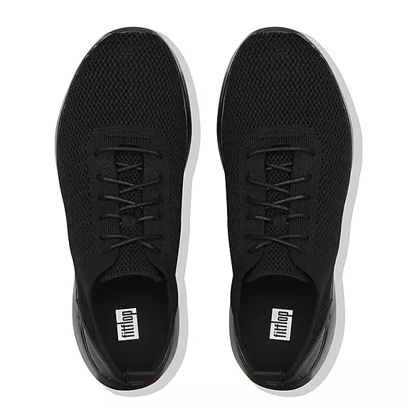FitFlop FLEXKNIT Mens Baskets Noir | 23568719
