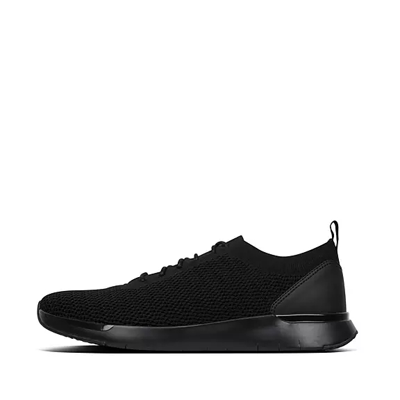 FitFlop FLEXKNIT Mens Baskets Noir | 23568719