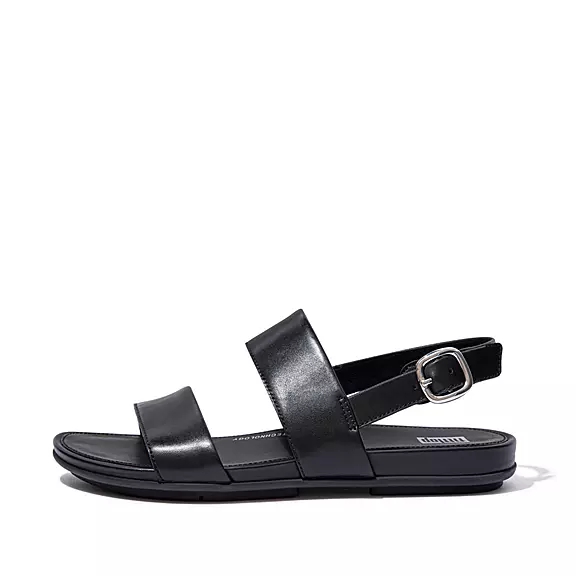 FitFlop GRACIE Cuir Sandales Noir | 11436366
