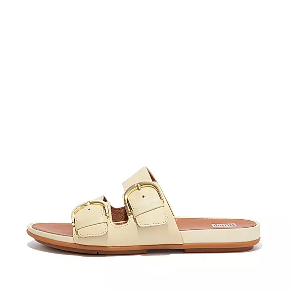FitFlop GRACIE Gesp Cuir Claquette Jaune | 34006609
