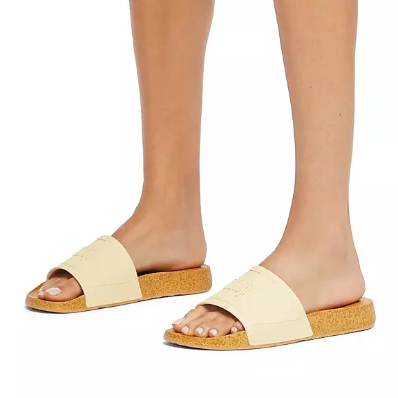 FitFlop IQUSHION Cork-Print Claquette Beige | 40760659