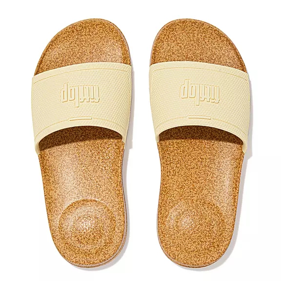 FitFlop IQUSHION Cork-Print Claquette Beige | 40760659