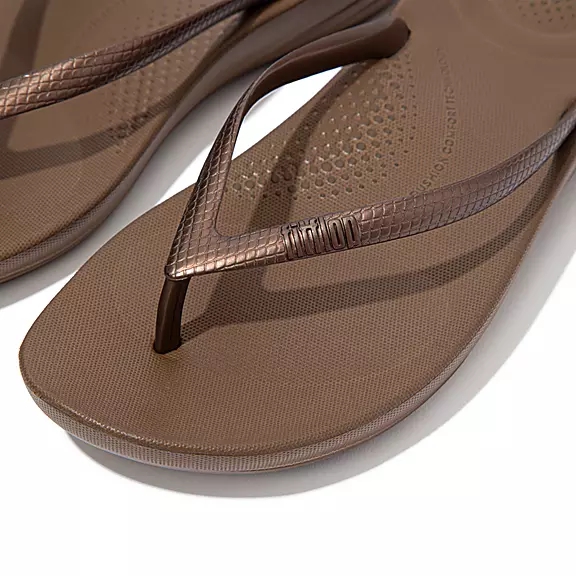 FitFlop IQUSHION Ergonomic Tong Chocolat | 18639901
