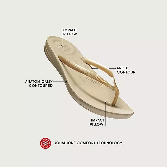FitFlop IQUSHION Ergonomic Tong Chocolat | 18639901