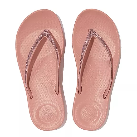 FitFlop IQUSHION Sparkle Ergonomic Tong Roze | 93182419