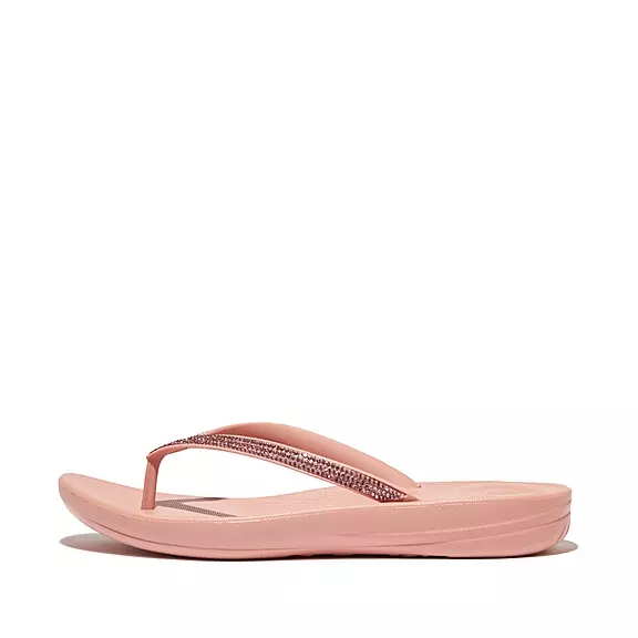 FitFlop IQUSHION Sparkle Ergonomic Tong Roze | 93182419
