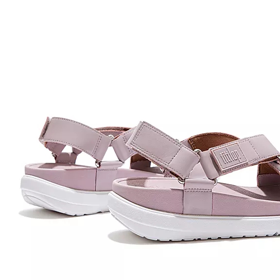 FitFlop LOOSH Cuir Cross-Riemen Sandales Violette Clair | 85960250