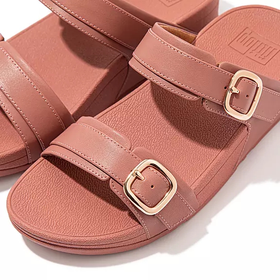 FitFlop LULU Adjustable Cuir Sandales Roze | 55248093