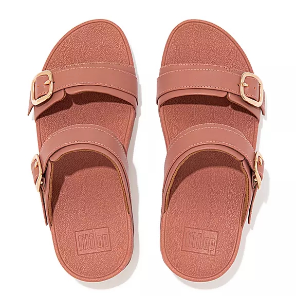 FitFlop LULU Adjustable Cuir Sandales Roze | 55248093