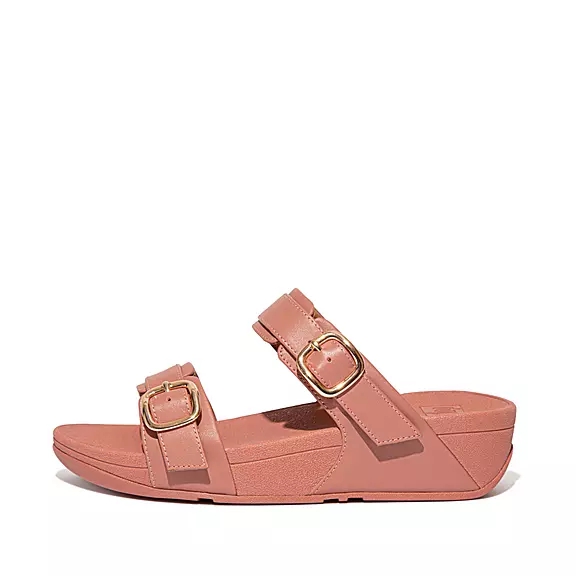 FitFlop LULU Adjustable Cuir Sandales Roze | 55248093