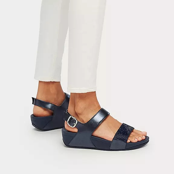 FitFlop LULU Crystal Sandales Bleu Marine | 46586548