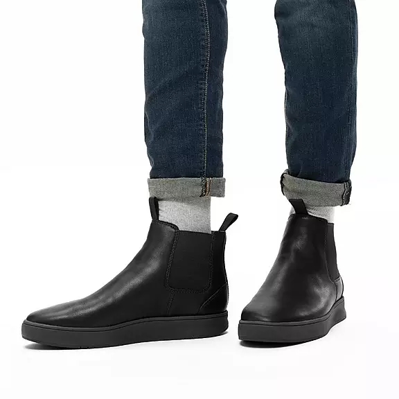 FitFlop MARGAN Waterdichte Cuir Bottines Chelsea Noir | 49171815