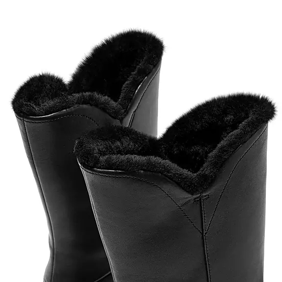 FitFlop MUKLUK Waterdichte Shearling Calf Bottes Noir | 48469059