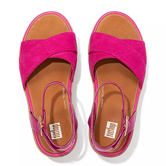 FitFlop PILAR Suede-Mix Sandales Roze | 93337759