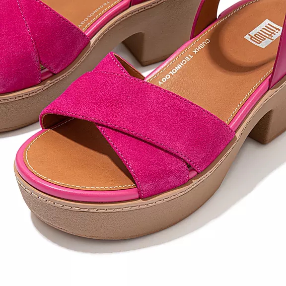 FitFlop PILAR Suede-Mix Sandales Roze | 93337759