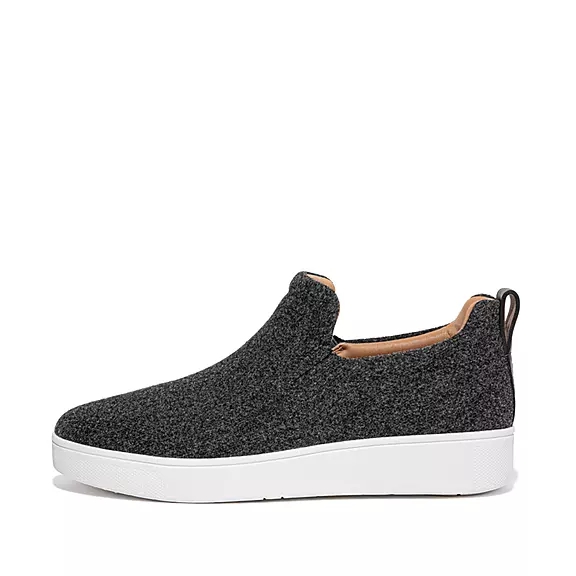 FitFlop RALLY Felt Slip-On Baskets Grise | 37724993