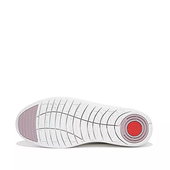FitFlop RALLY Speckle-Sole Cuir Baskets Blanche | 38975706
