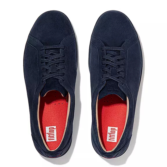 FitFlop RALLY Suede Baskets Bleu Marine | 25147999