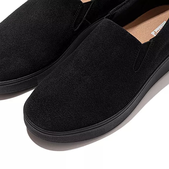 FitFlop RALLY Suede Slip-On Baskets Noir | 68207056