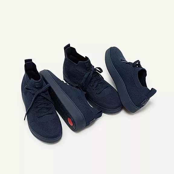 FitFlop RALLY Water-Resistant Knit Baskets Bleu Marine | 88757594