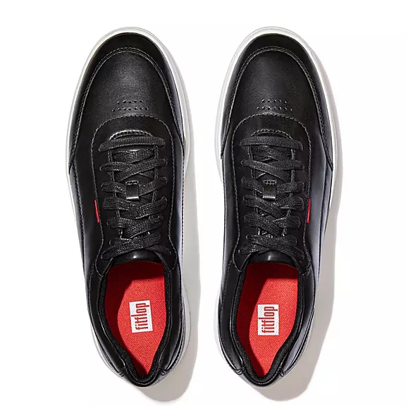 FitFlop RALLY X Cuir Baskets Noir | 96254289
