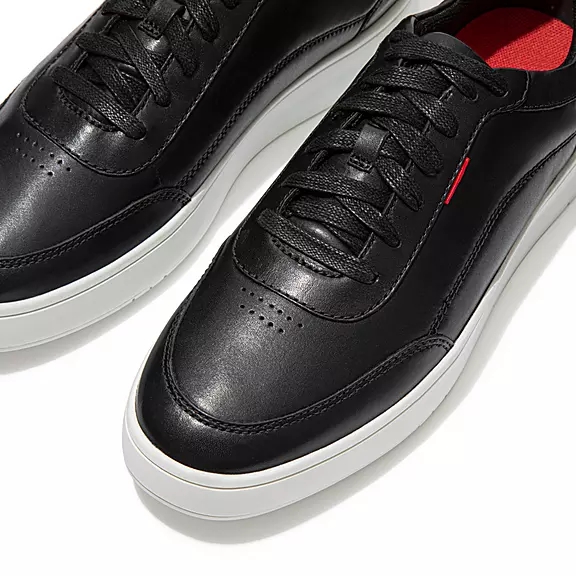 FitFlop RALLY X Cuir Baskets Noir | 96254289
