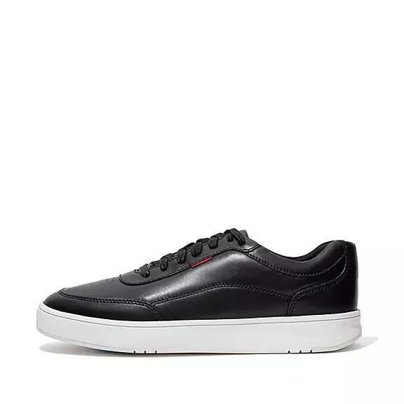FitFlop RALLY X Cuir Baskets Noir | 96254289