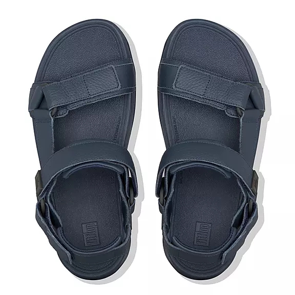 FitFlop RYKER Cuir Mix Sandales Bleu Marine | 56130446