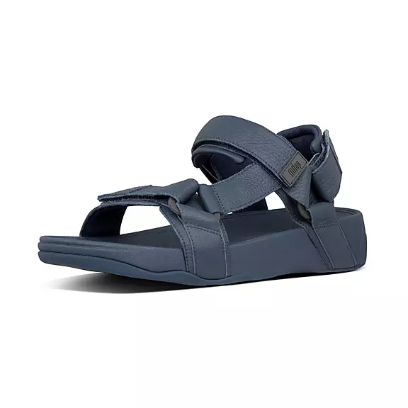 FitFlop RYKER Cuir Mix Sandales Bleu Marine | 56130446