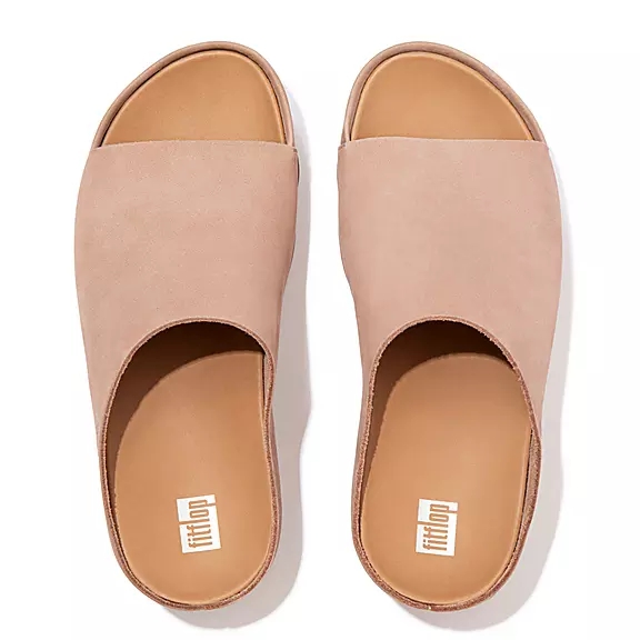 FitFlop SHUV Nubuck Claquette Beige | 79083061