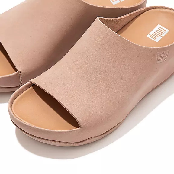 FitFlop SHUV Nubuck Claquette Beige | 79083061