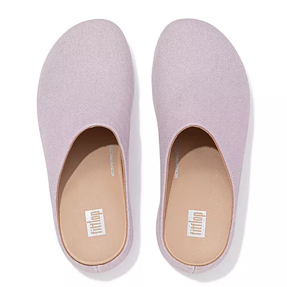 FitFlop SHUV Toile Sabots Violette Clair | 65962776