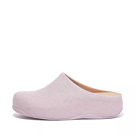 FitFlop SHUV Toile Sabots Violette Clair | 65962776