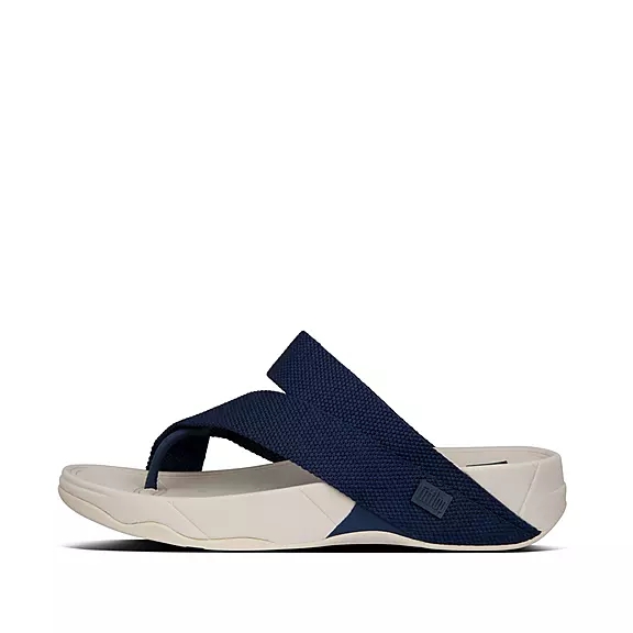 FitFlop SLING Weave Sandales Toe-Post Bleu Marine | 99686797