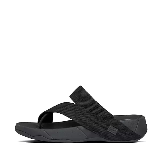 FitFlop SLING Weave Sandales Toe-Post Noir | 32327422
