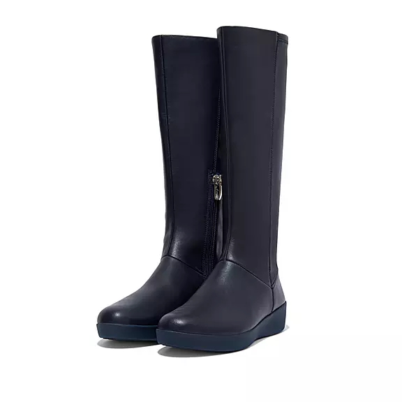 FitFlop SUMI Stretch Knee-High Bottes Bleu Marine | 29970422