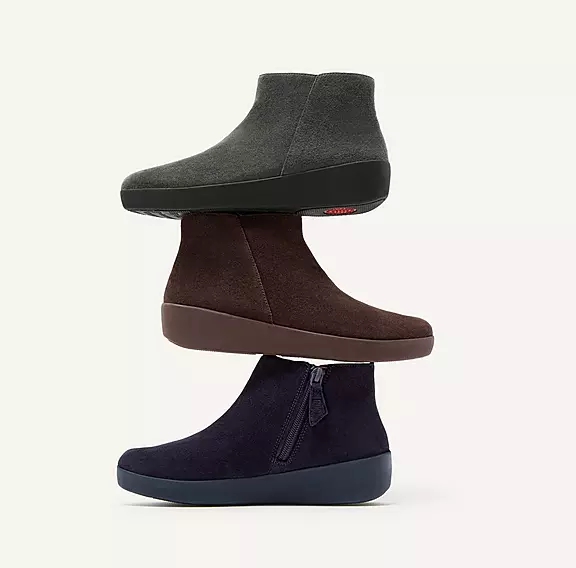 FitFlop SUMI Suede Bottines Bleu Marine | 48751401